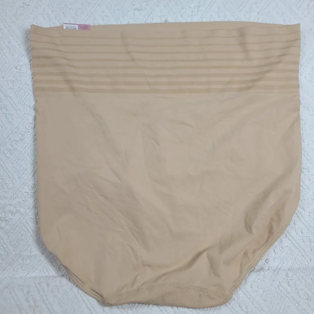 Cacique High-Waist Shaping Briefs in Black and Nude